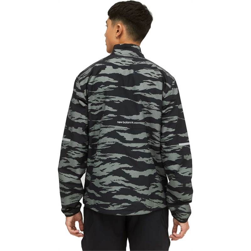 New Balance Mens Printed Reflective Accelerate Jacket-5
